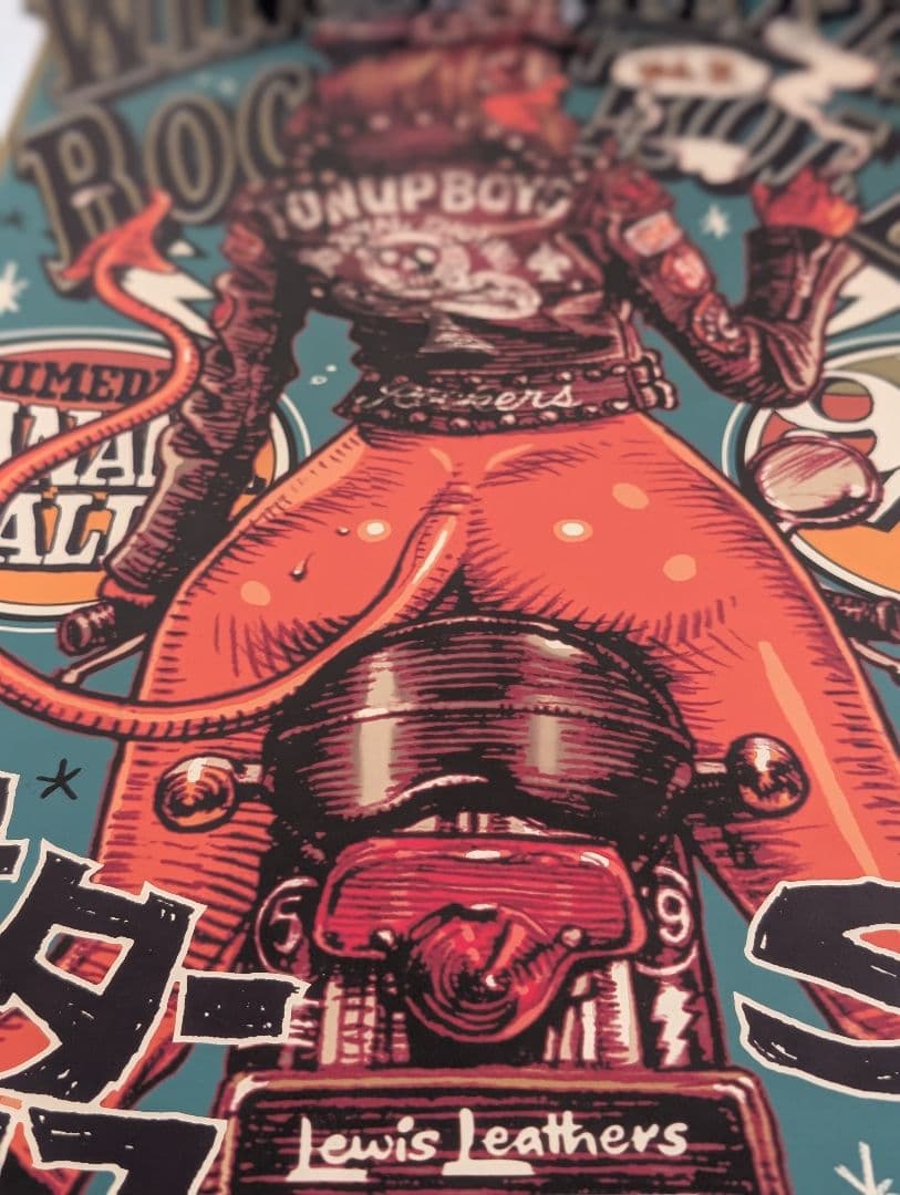 ロッキンジェリービーン オフセットプリント ポスター ミント＆ピンク