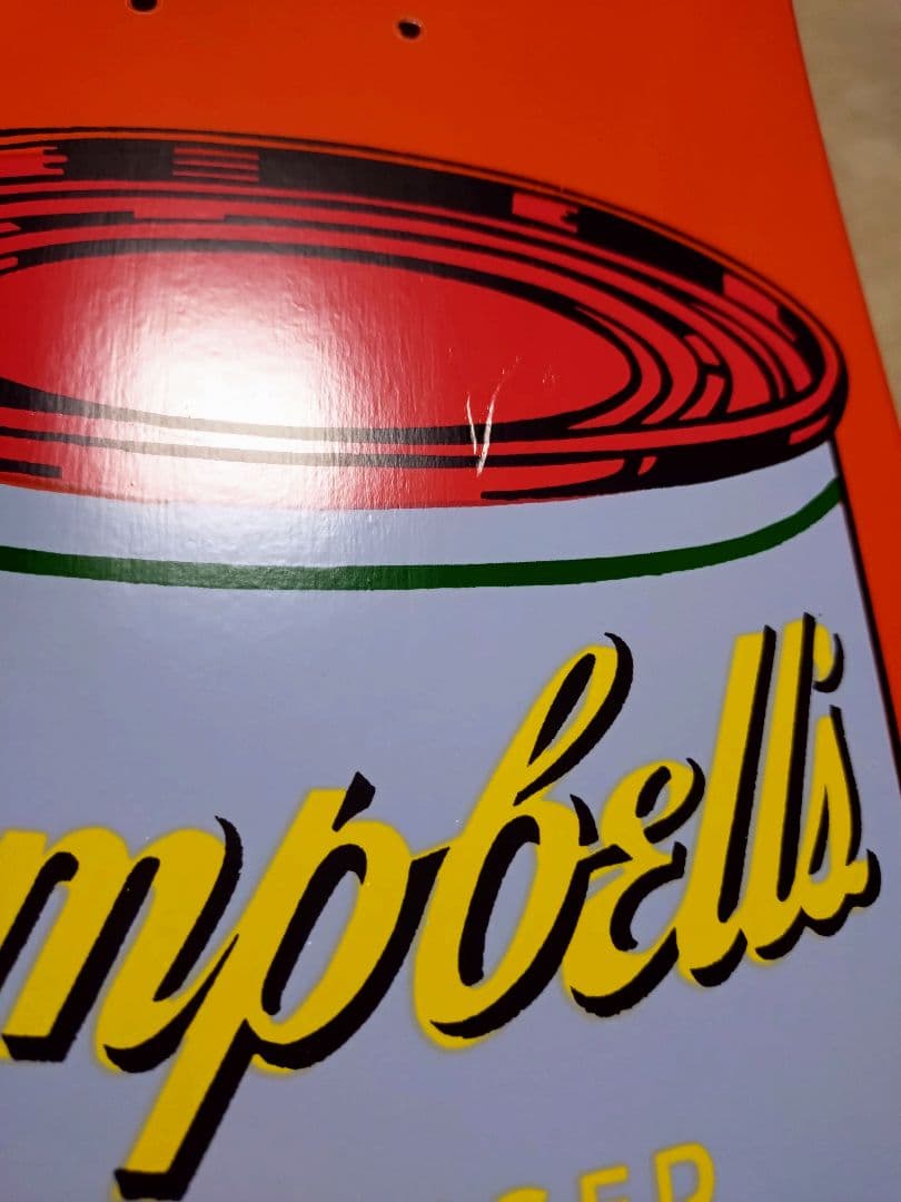 アンディウォーホル×THE SKATEROOM スケートデッキ キャンベルスープ