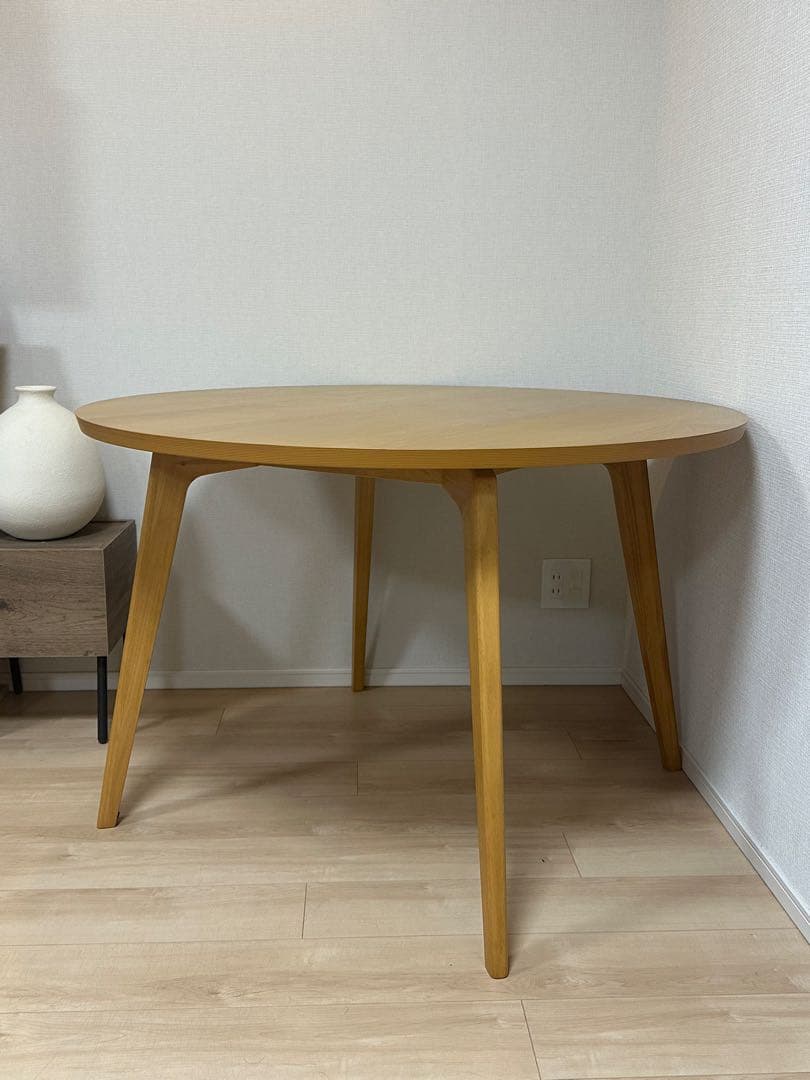 ⚫︎レキミ⚫︎ベルメゾン - 集える円形ダイニングテーブル 直径約110cm