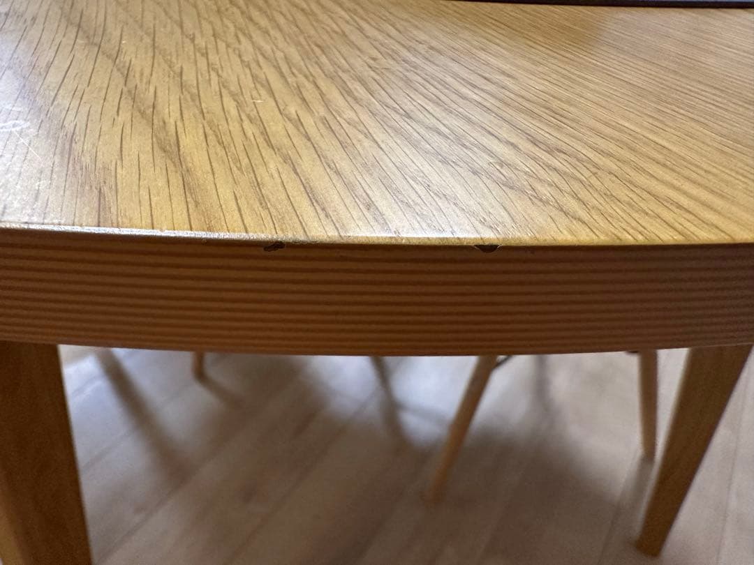 ⚫︎レキミ⚫︎ベルメゾン - 集える円形ダイニングテーブル 直径約110cm