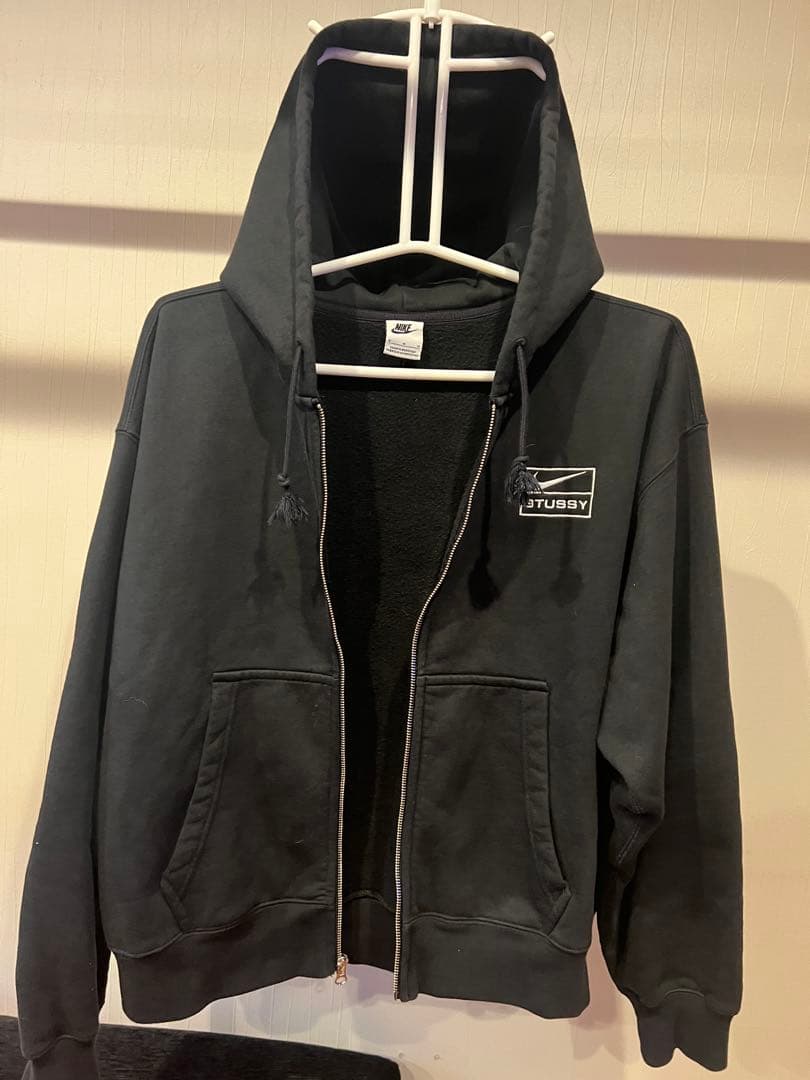 Nike Stussy コラボ フルジップパーカー Mサイズ ブラック