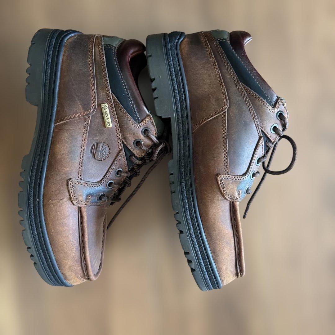 靴 timberland moc toe Mid gtx brown