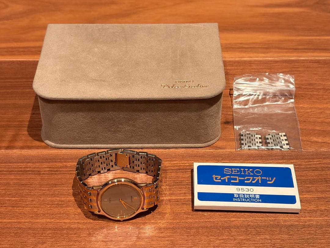 ★美品★セイコー SEIKO ドルチェ DOLCE★グレー文字盤★9530