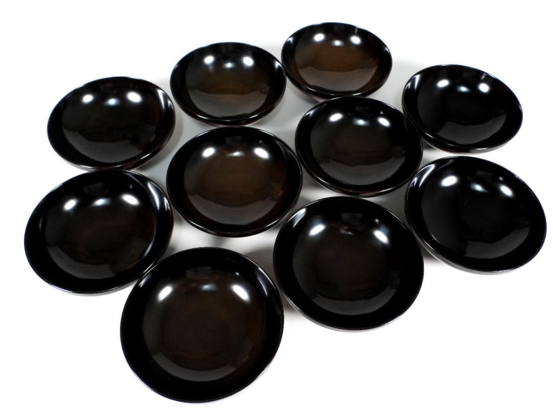 輪島　山水風景金蒔絵　木製　蓋付大椀　お煮物椀　吸物椀　10客