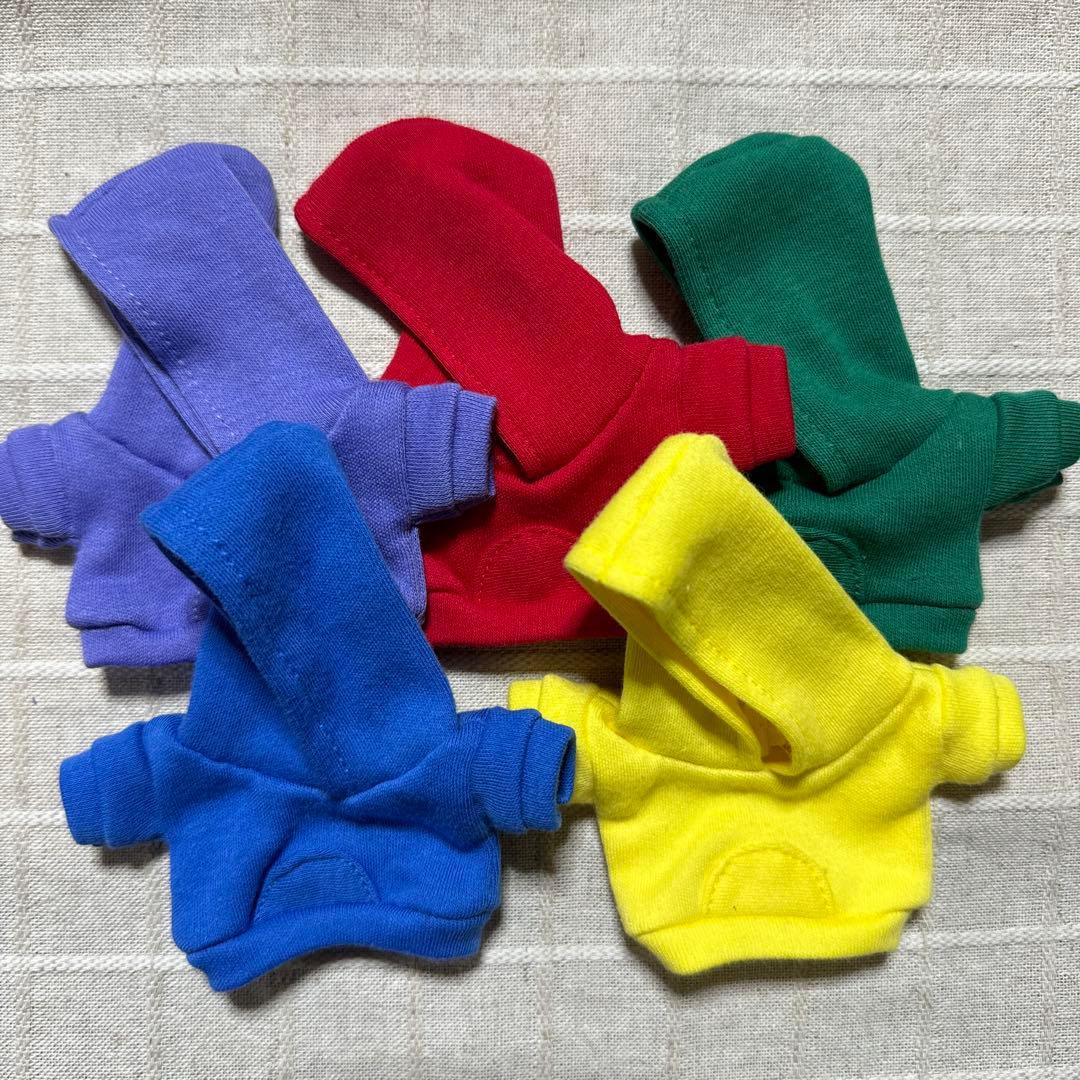 確認用ちびぬいちゃんのパーカー＆オーバーオール 確認用ちびぬいちゃんのパーカー＆オーバーオール