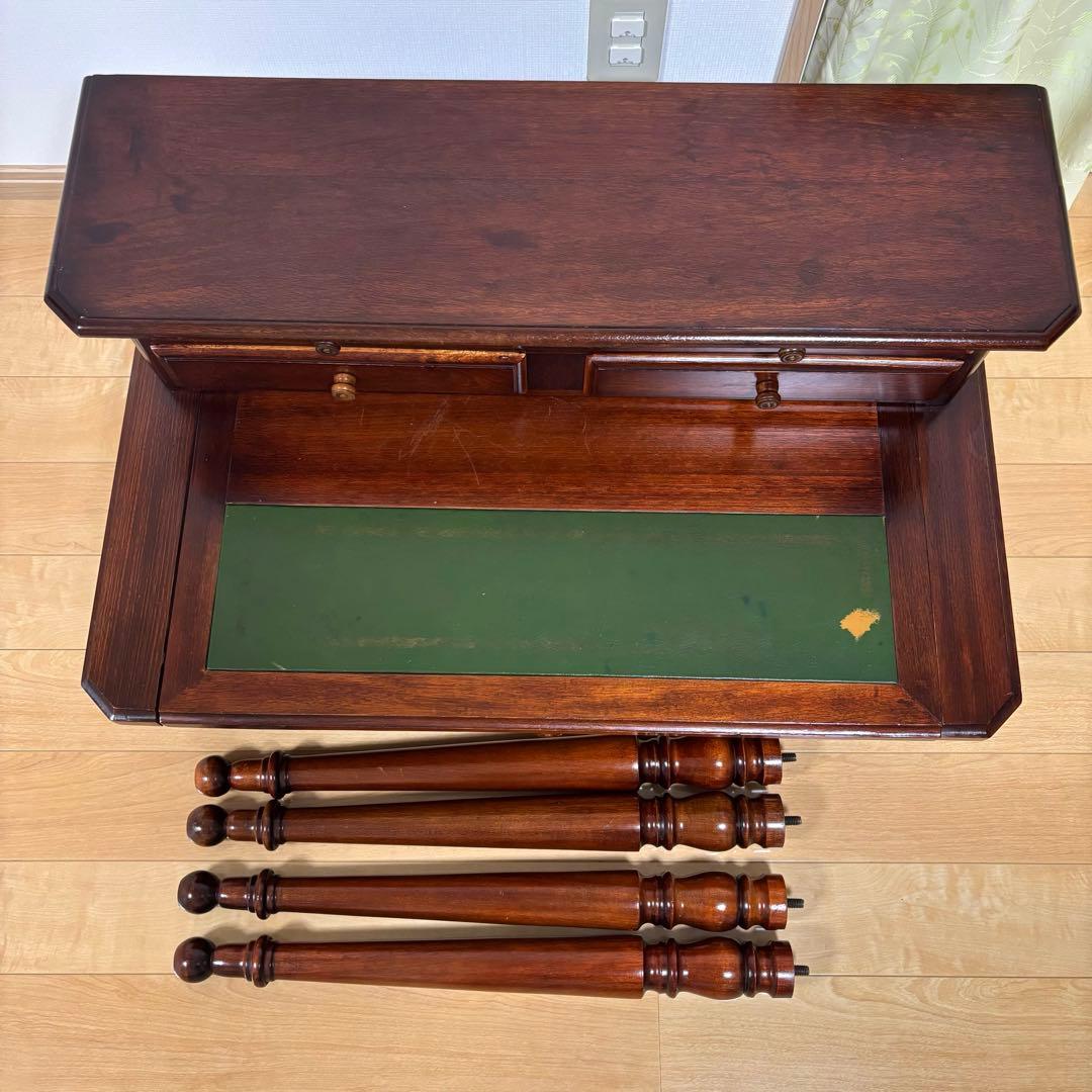 木製 ライディングデスク ビンテージ 天然木 学習机事務机 アンティーク