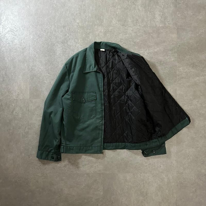 70-80s RED KAP グリーン 中綿入ワークジャケット Lサイズ 米国製