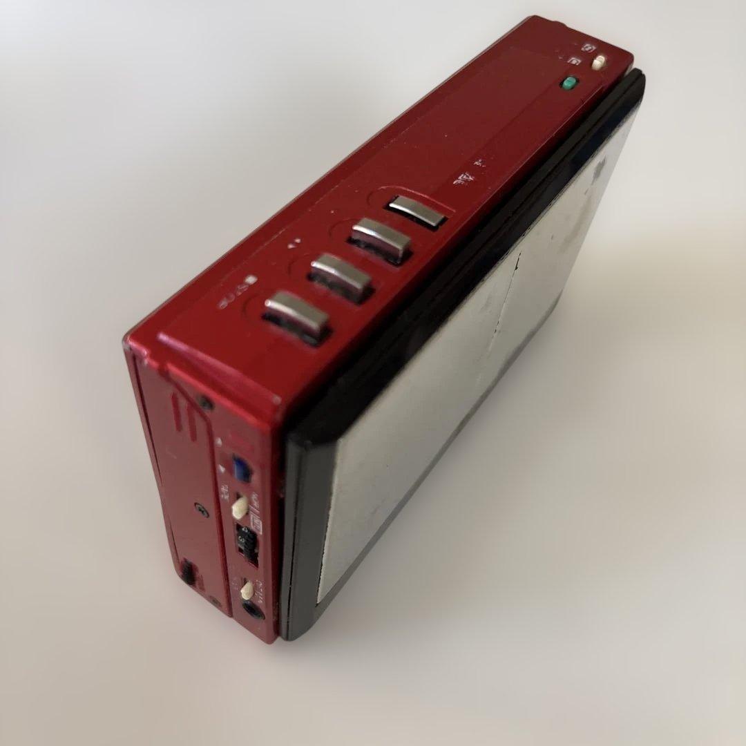 ジャンクナショナルカセットプレーヤーレッドレトロウォークマン