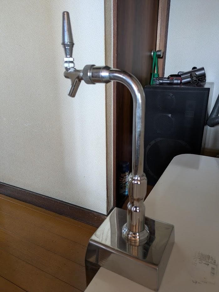 ニットク製ドラフトタワーシルバー クランプ固定式 ビール用ドラフト