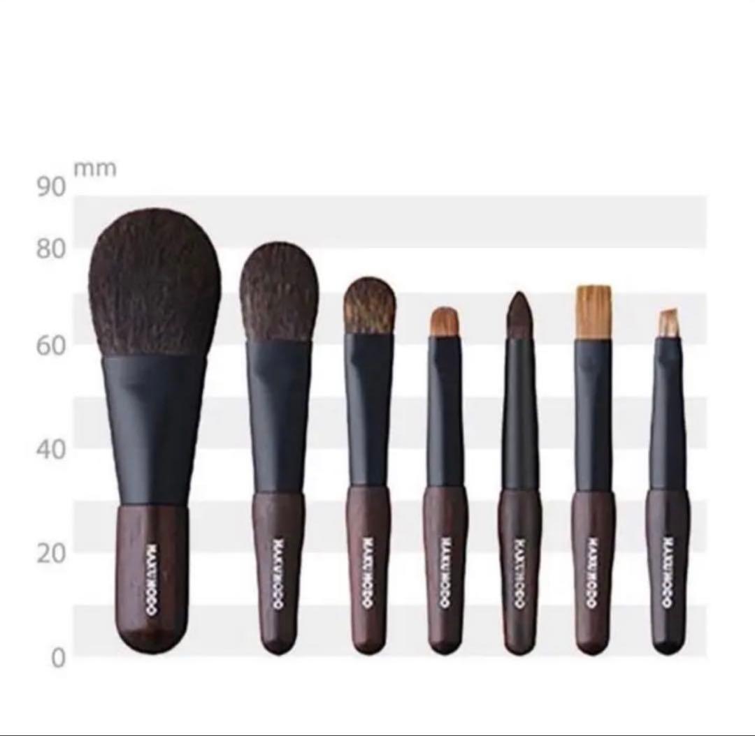 【専用】白鳳堂　黒檀携帯ミニセット　(7本+ケース付)極小!