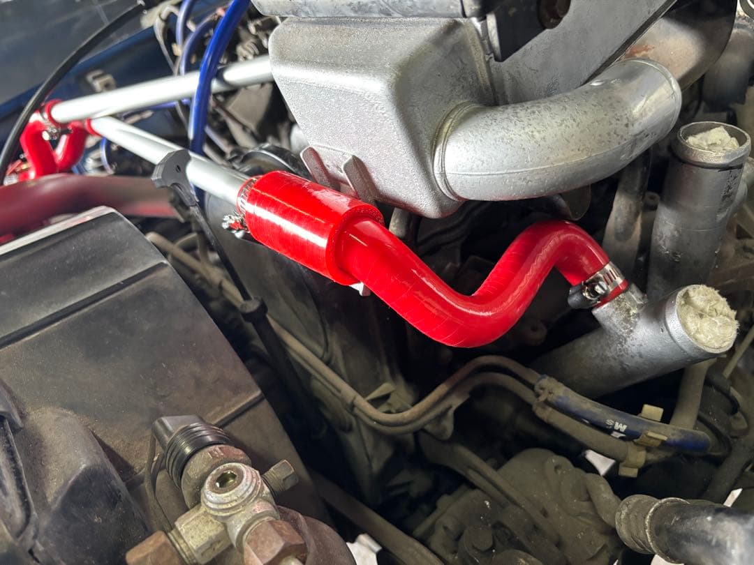 しん/オーダー】ポン付！ジムニーJA11オイルキャッチタンク超希少レッド！