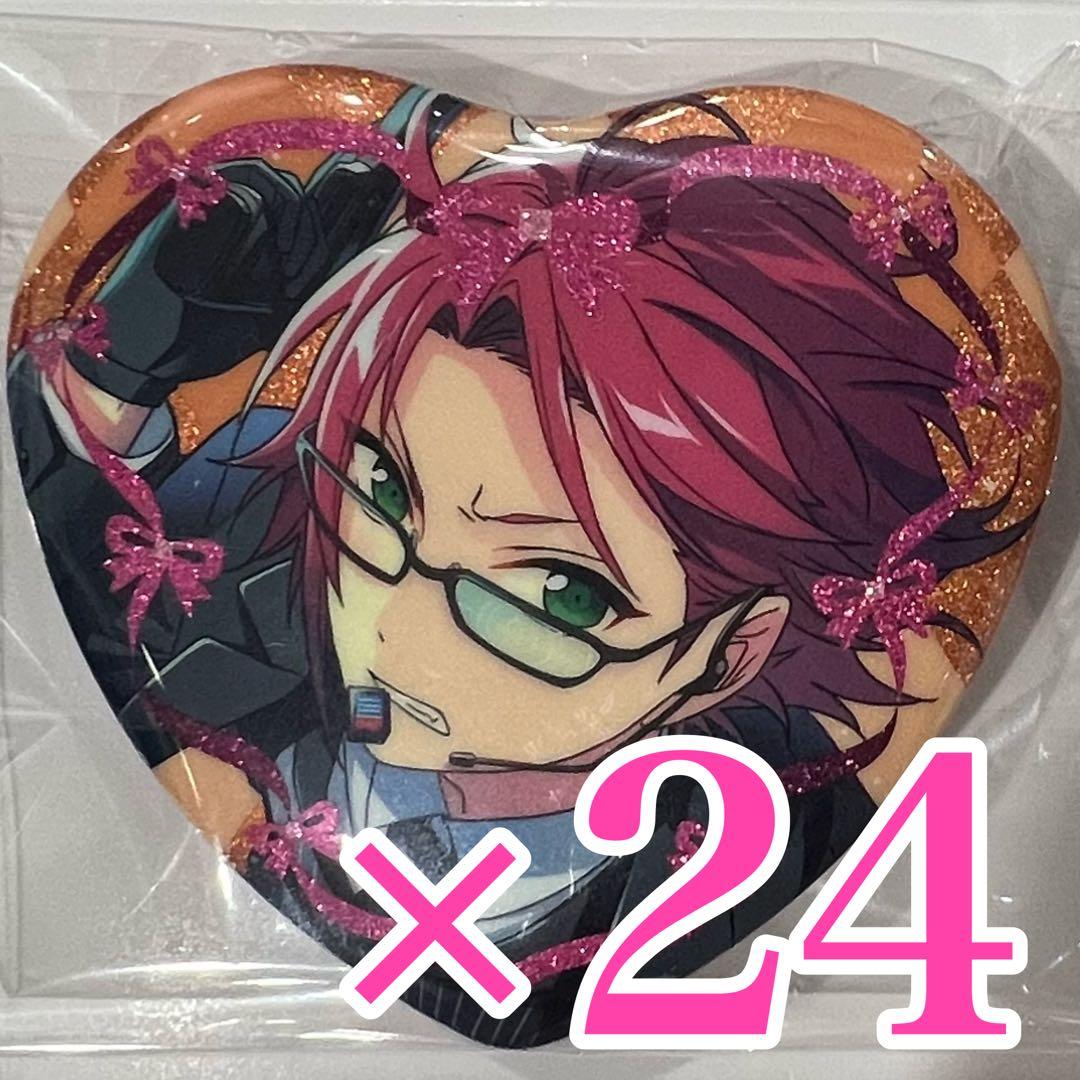 あんスタ ラメキラハート 缶バッジ マルイ ハート缶バッジ 衣更真緒