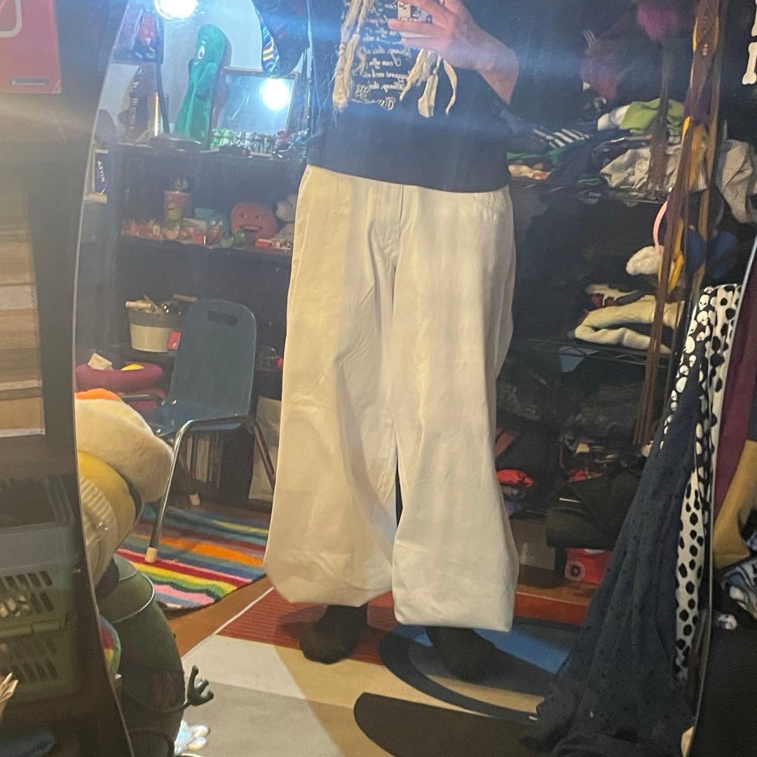 archive 00s ワイドパンツ サルエル y2k平成 白 シンヤコズカ 似