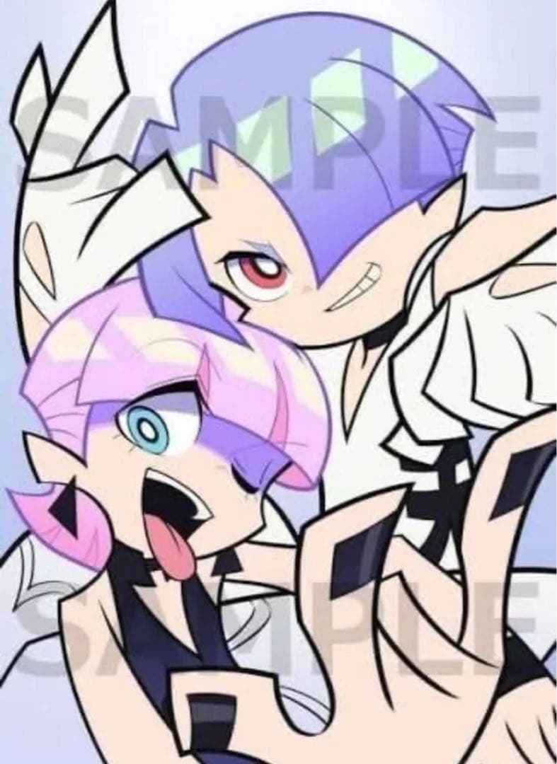 パンティ＆ストッキング ポリポリ 布B2ポスター BD アニメイト特典