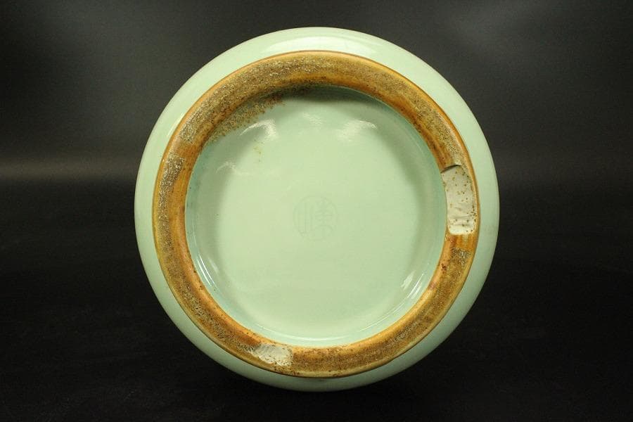 初代 宮永東山作 青磁花入(ZE716) - メルカリ