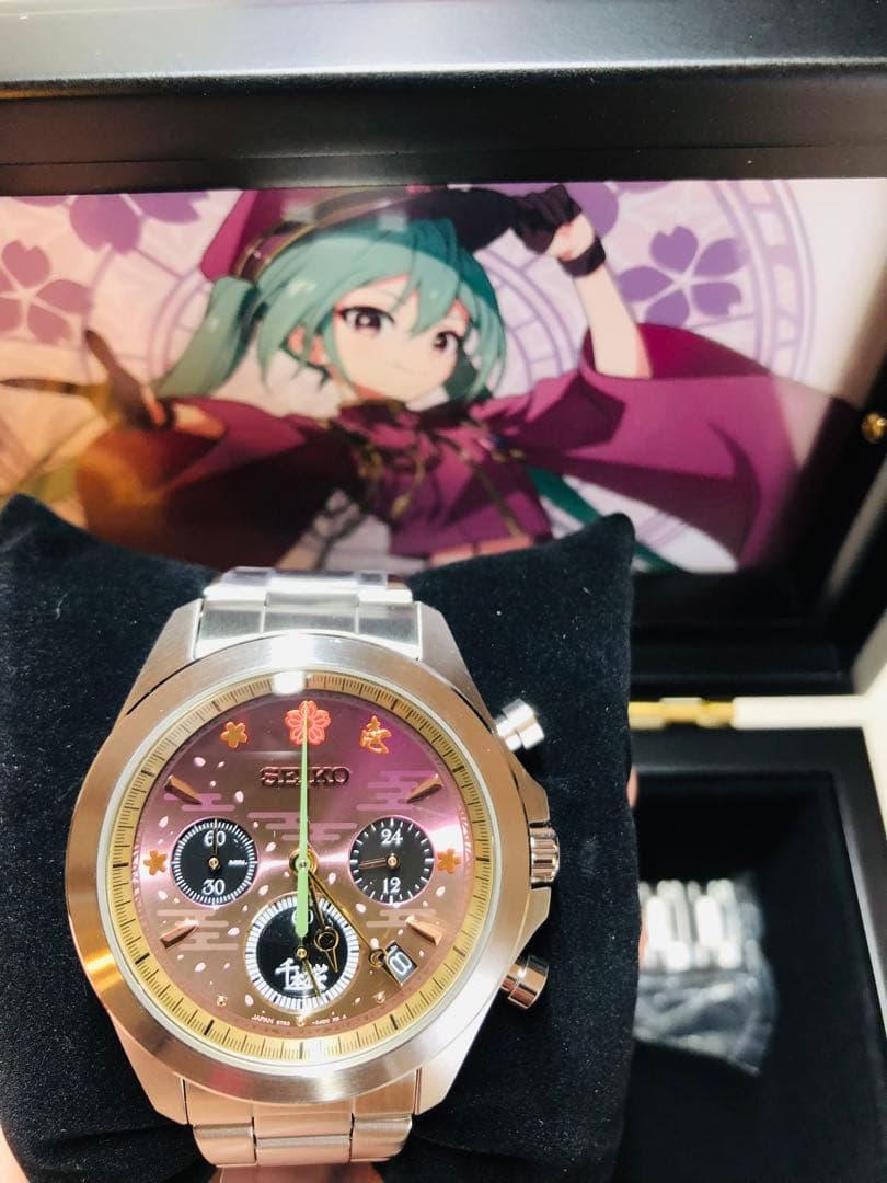 ☆新品未使用☆セイコー×初音ミク 千本桜コラボウォッチ オルゴール付き 腕時計