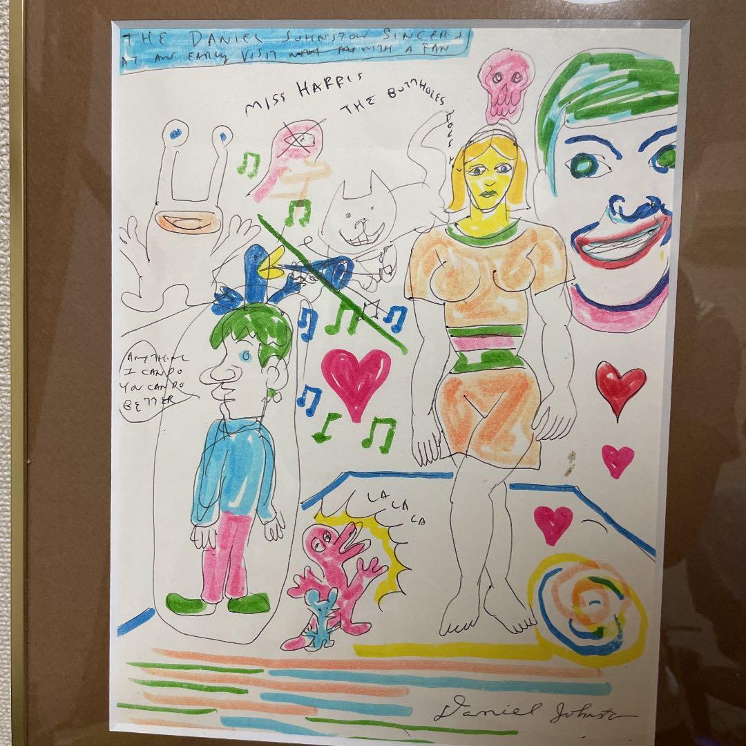 ダニエル・ジョンストンサイン入りアート