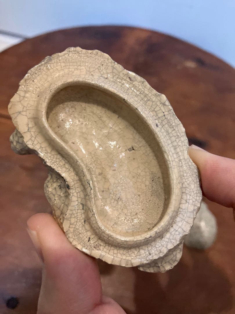 肌艶抜群！時代物の羊型香合◇茶道具◇煎茶道具◇香道具