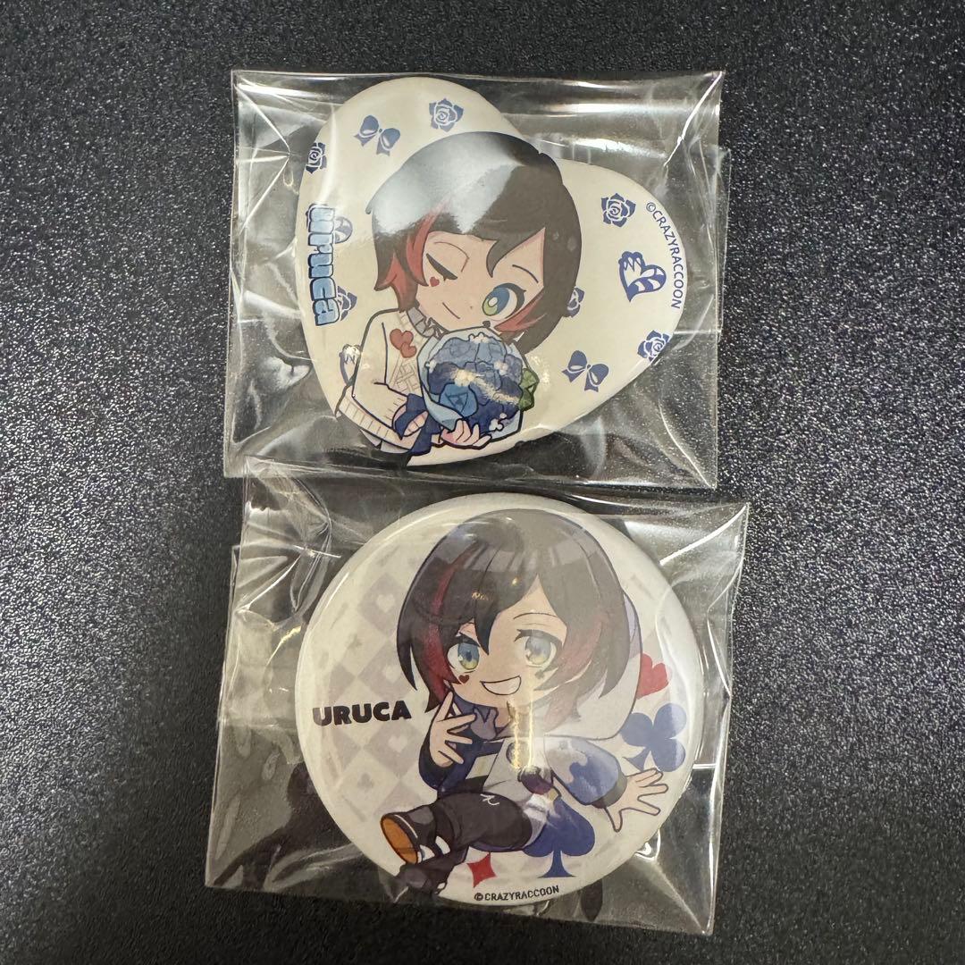 誕生日 缶バッジ バレンタイン CRストア うるか 2点セット - メルカリ