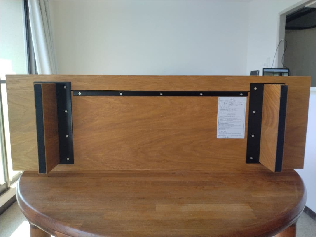 訳あり美品】MUJI無印良品 オーク材テレビ台110cm/引戸AVラックボード