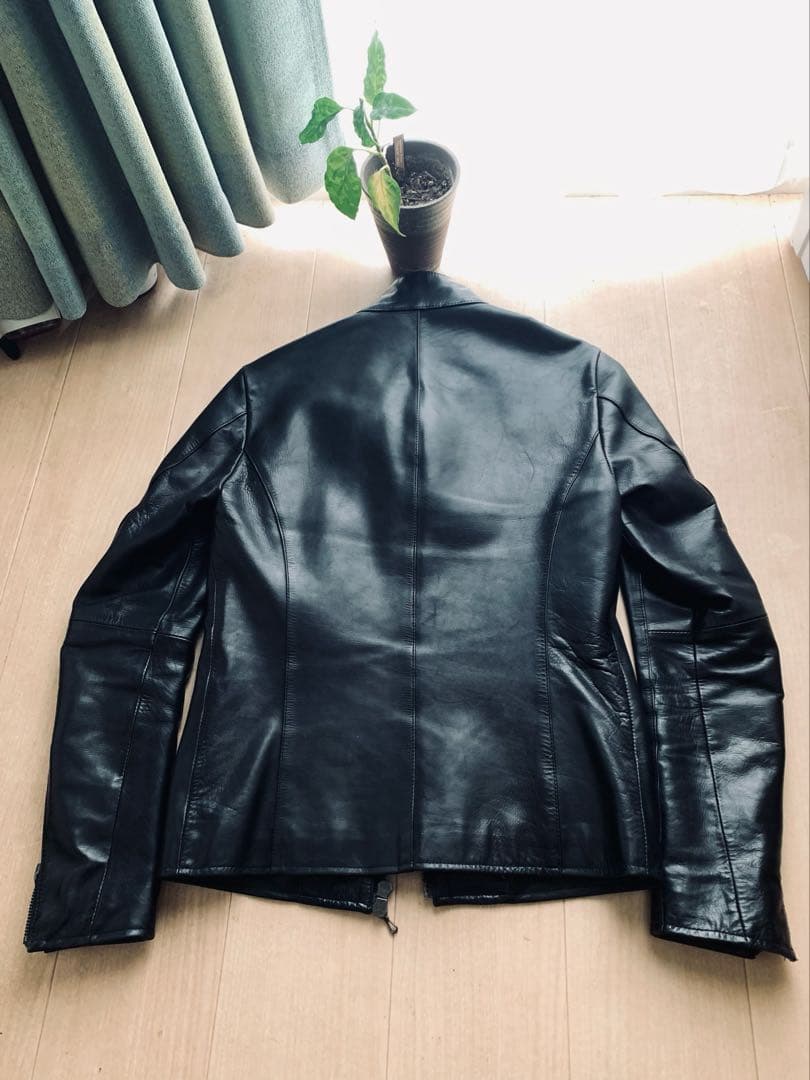 シェラック！展示会オーダー限定ライダース！裏地パイソン高級キュプラ