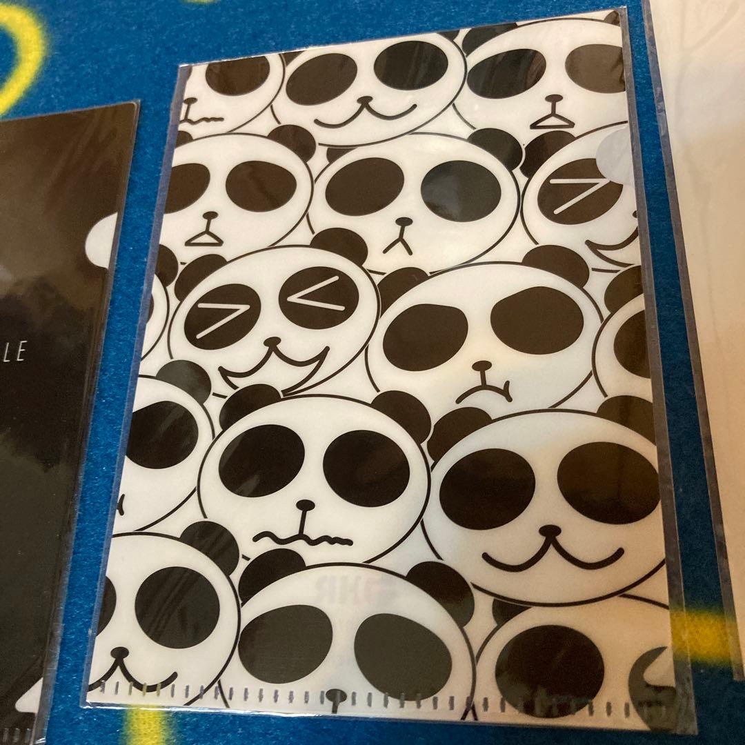 クリアファイル パンダ 5点セット ハガキサイズ 新品未使用