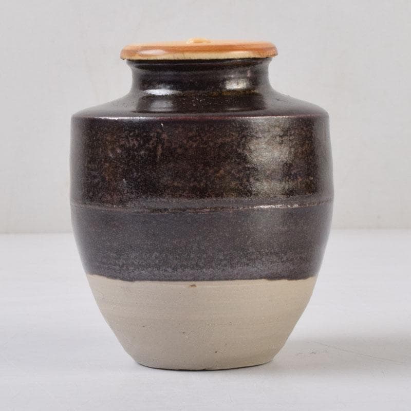 茶道具 古瀬戸 祖母懐茶入 銘清香 仕覆付 松尾流不染斎