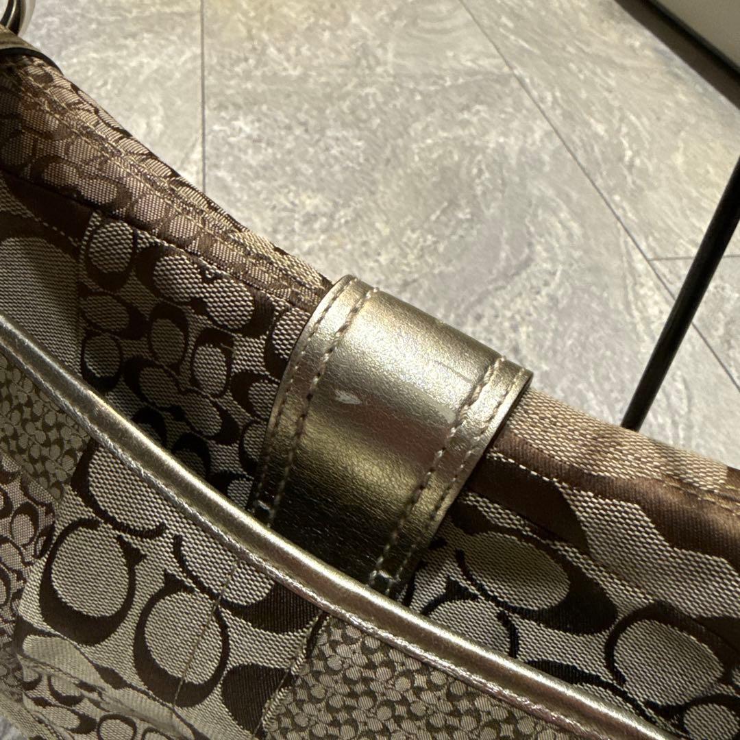 ブラウン系パッチワークショルダーバッグ