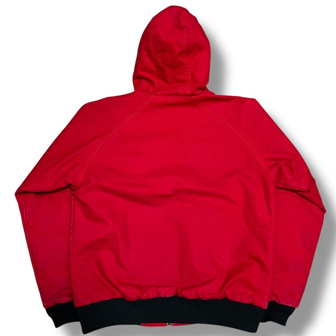 90s カーハート アクティブジャケット 赤 キルティングライナー