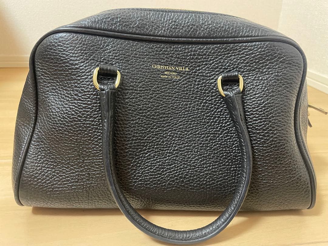 christian villaクリスチャンヴィラ ボストンバッグ ブラック