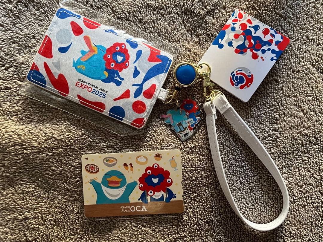 万博店限定EXPO2025 ICカード ICOCA パスケースセット 残高あり