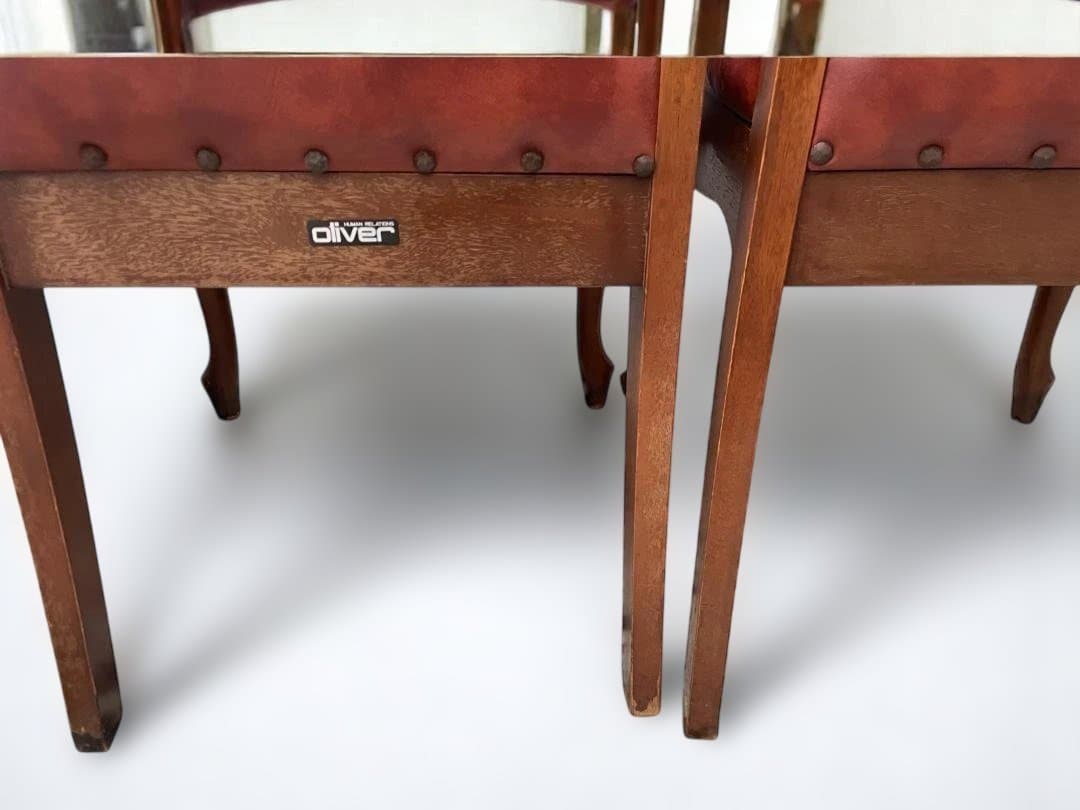 オリバー アンティーク 鋲打ち クラシック 2脚セット 05c20