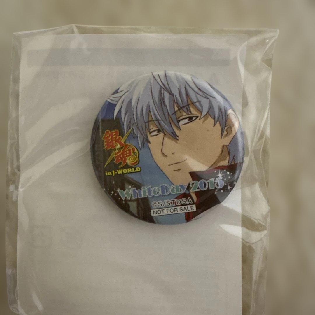 銀魂 J-WORLD 缶バッジ 坂田銀時、神楽、志村新八 - メルカリ