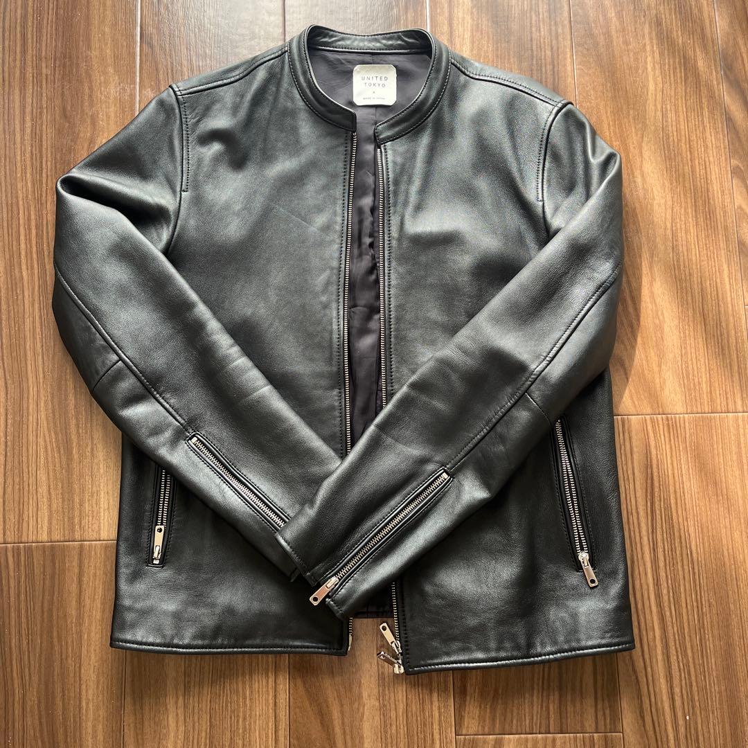 UNITED TOKYO シングルライダースジャケット サイズ4