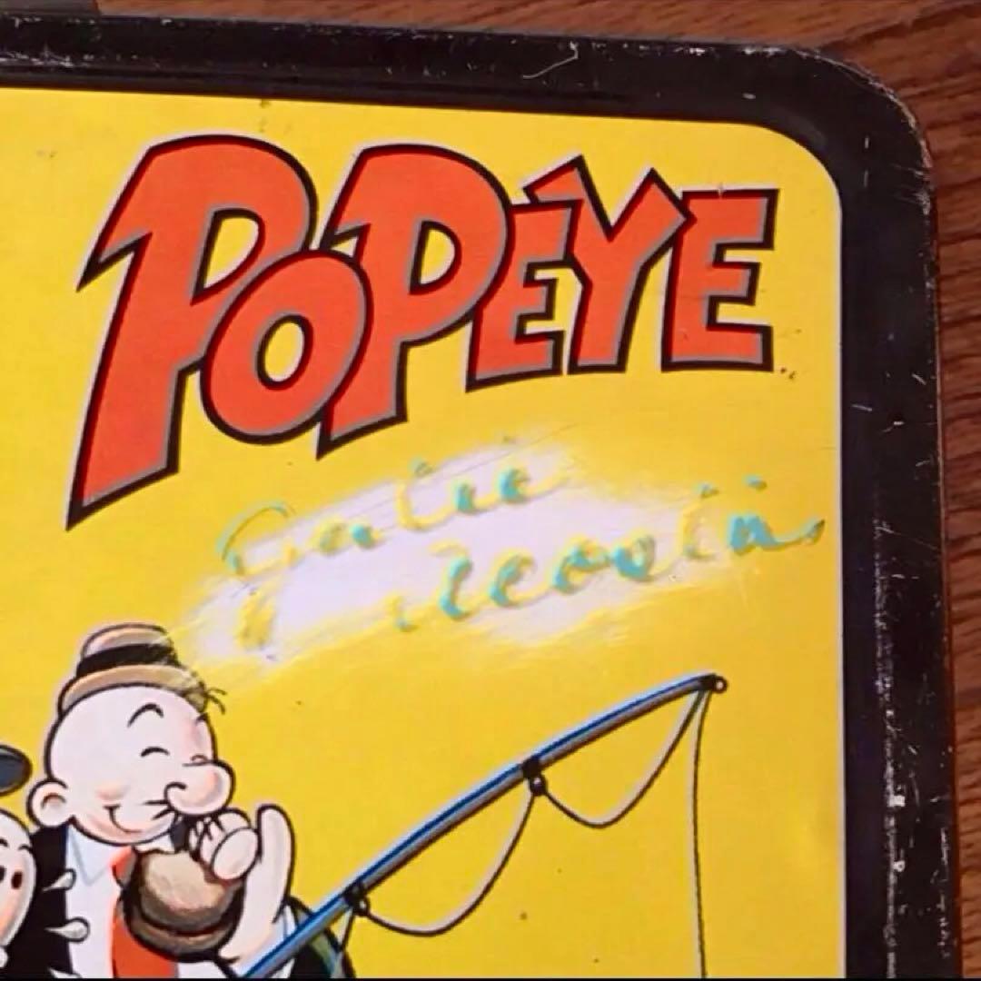 60s ポパイ POPEYE ブリキランチボックス 水筒付き ビンテージ