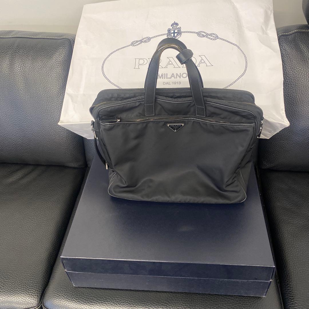 PRADA ビジネスバッグ ブラック