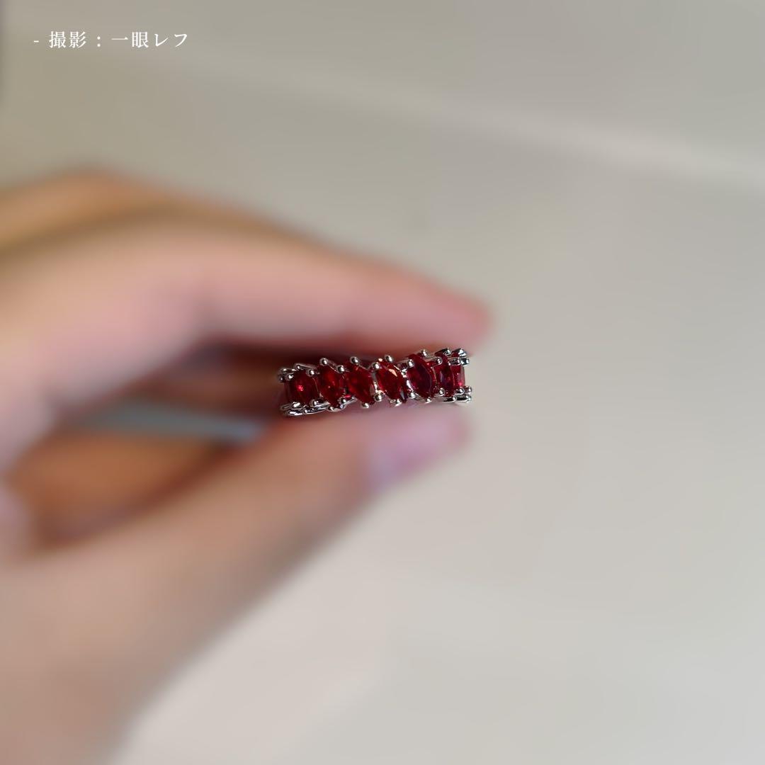 遺品整理　断捨離　アンティーク　ヴィンテージ　フルエタニティ　シルバー　ルビー