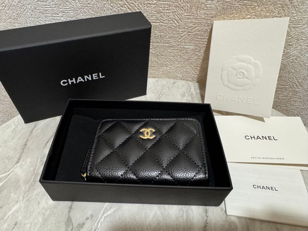 最終値下げ【新品未使用】 CHANELクラシックジップパースミニウォレット