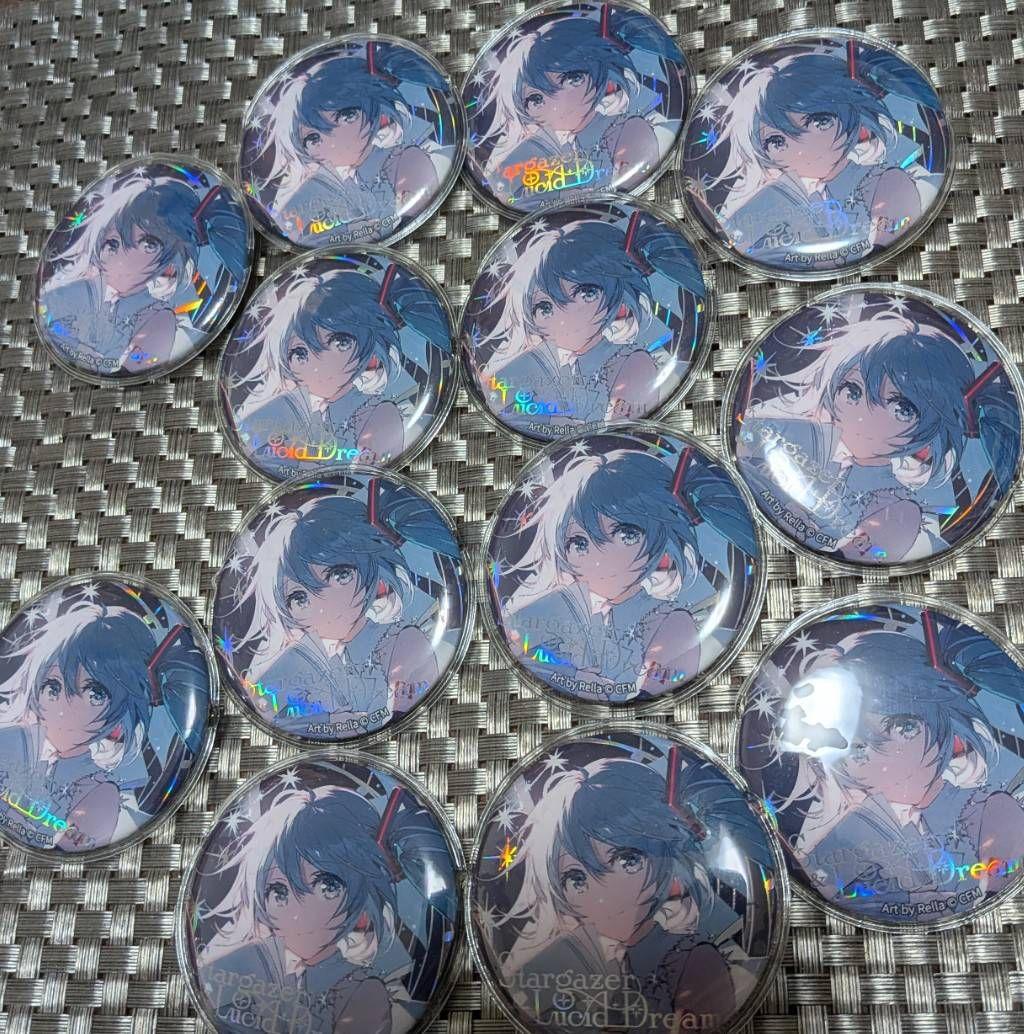 【使用済み_バラ売り可】初音ミク缶バッジ(カバー有)