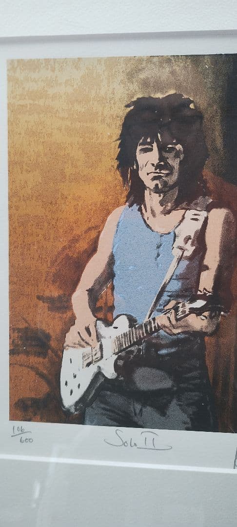 ロン・ウッド（ローリングストーンズ）リトグラフ - メルカリ