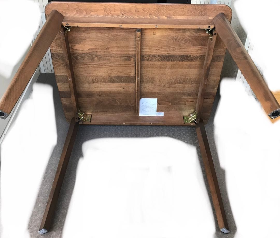 ニトリ Nコレクション ダイニングテーブル T-01 W90ミドルブラウン