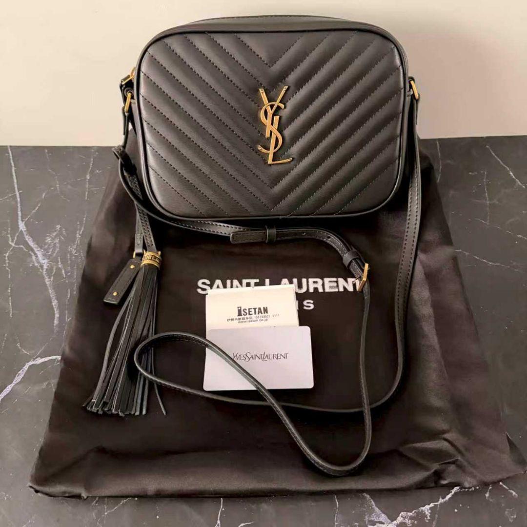 めたも@ Yves Saint Laurent ブラック ショルダーバッグ