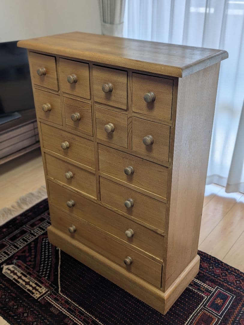 アンティーク調家具】木製アンティーク調欧風チェスト