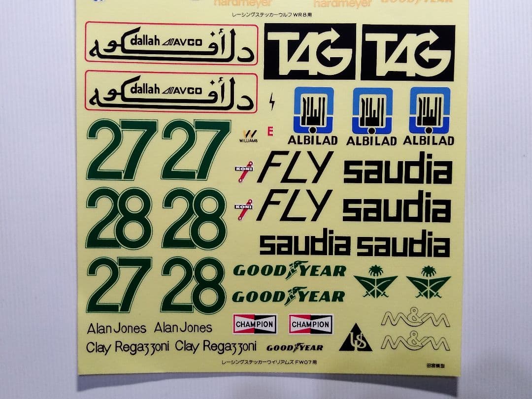 RC　タミヤ　レーシング　ステッカーセット　スペアパーツ