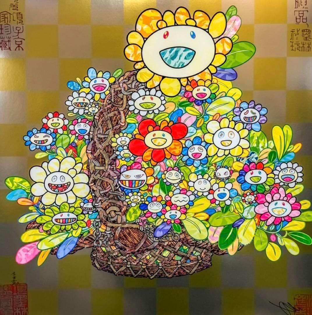 村上隆 版画 フラワーボール3D「ピカソへの手紙」 Gallery Gen-so-ka