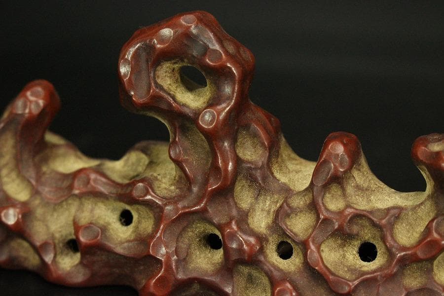 中国美術 朱泥 庭岩形 筆架 文房四宝 在印(HA520) - メルカリ