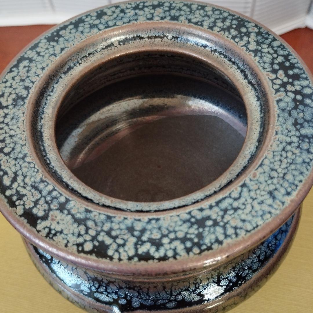 油滴天目　香炉　福森守比古