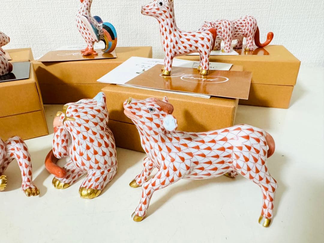 HEREND ヘレンド 十二支 干支 フィギュリン 置物 金彩