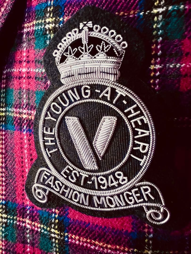 VANJACKETブレザーエンブレム銀モール、デッドストック新品