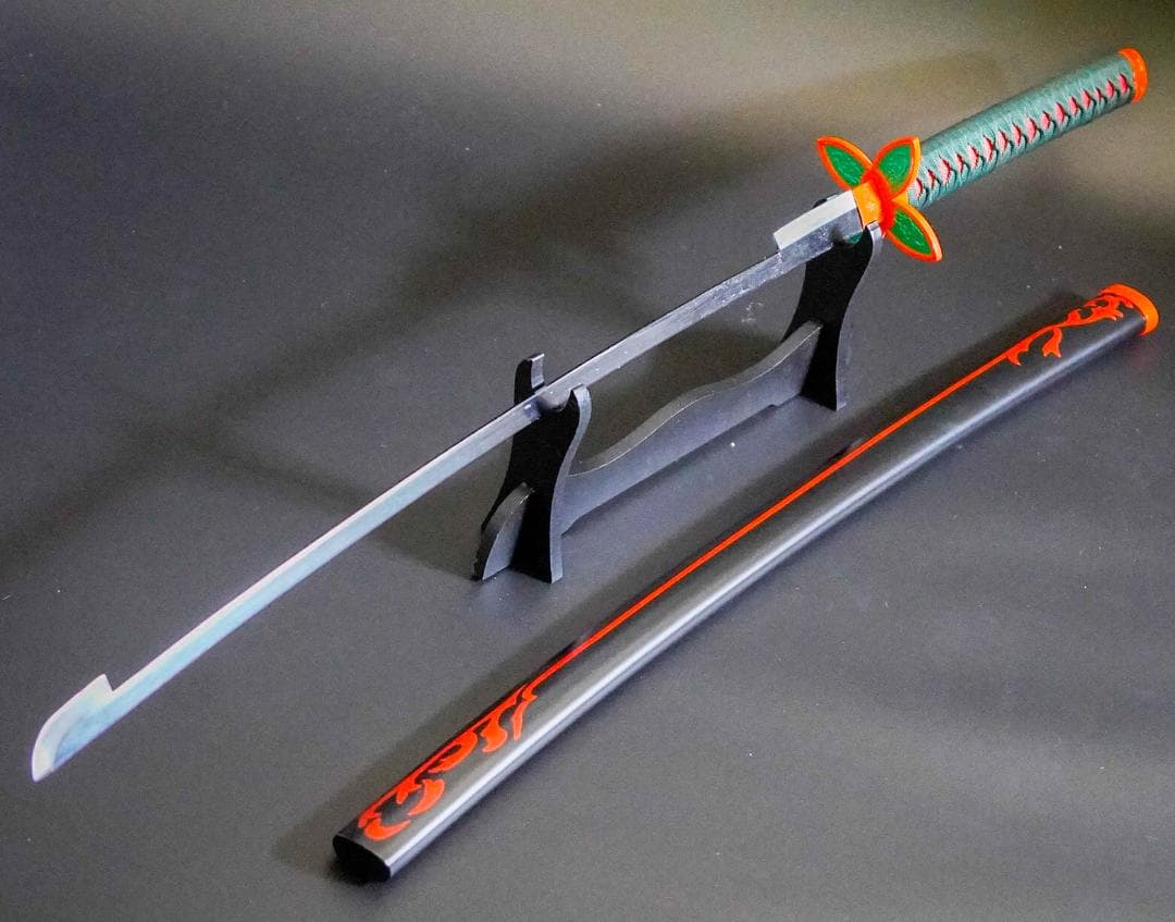 胡蝶しのぶ　日輪刀　コスプレ　金属　刀　剣　国内100㎝ 【残3】